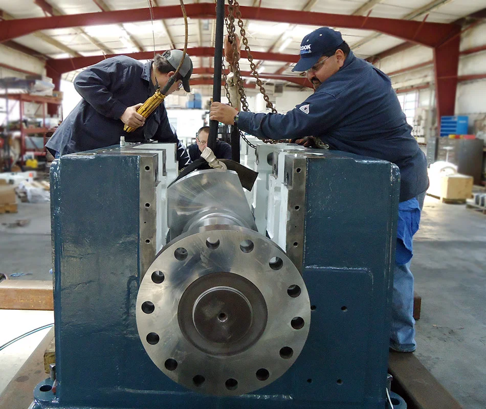 Project Services rebuilds a reciprocating compressor